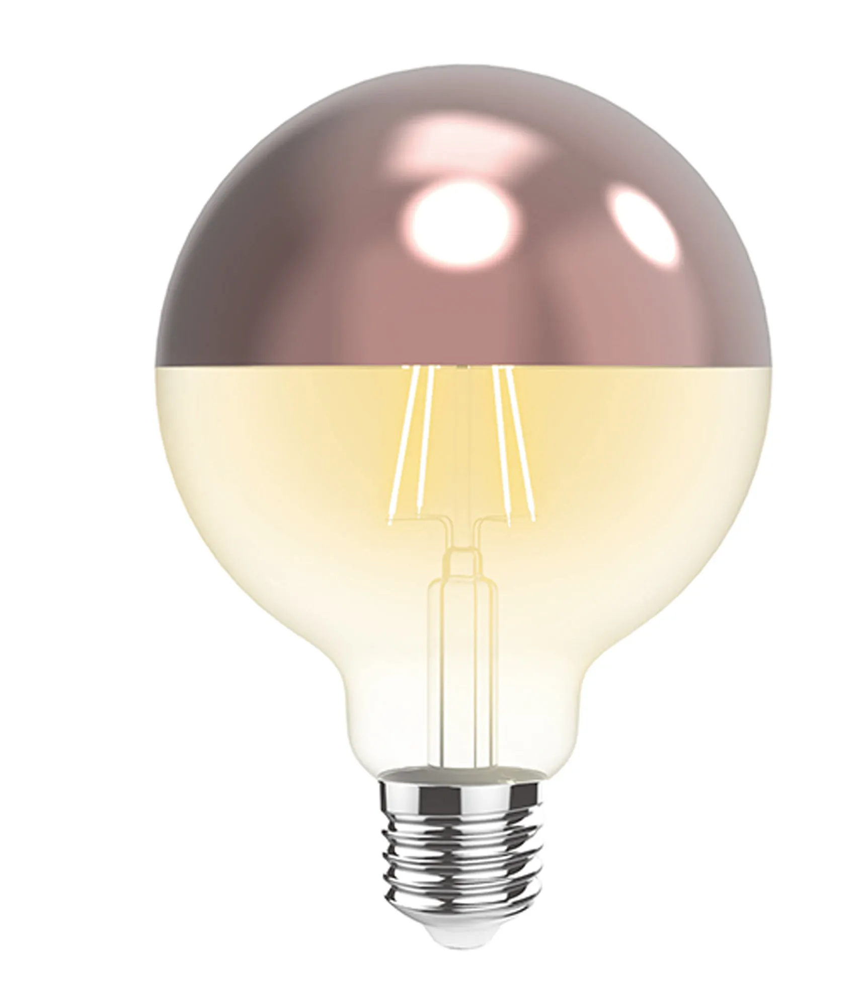 4600176  Classic Deco LED Rose Gold Top 80mm E27 Dimmable 4W 2700K 330lm